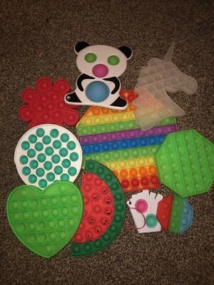 £2.99 • Buy Fidget Sensory Popper Toy Bundle X 10 Assorted