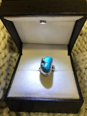 Vintage Sterling Turquoise Ring • $45.99