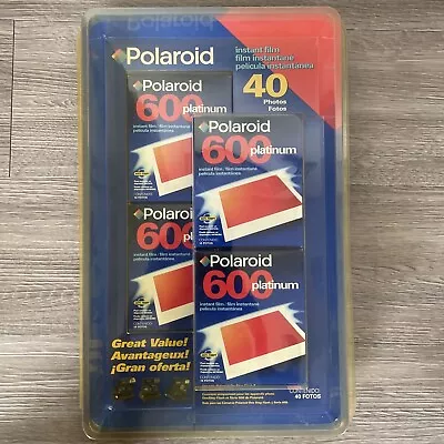 POLAROID 600 Platinum 4 Pack In Original Packaging Instant Film 40  Photos • $55