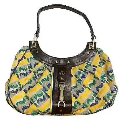 LAMB Colorful Hobo Bag Yellow Green Blue Brown Shoulder Leather Y2K Purse • $89