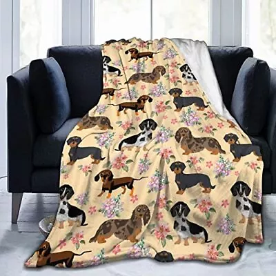 Dachshund Sausage Dogs Soft Throw Blanket 50 X40  Lightweight Flannel Blanket... • $35.57