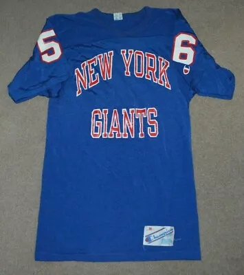 Vtg Lawrence Taylor New York Giants Champion Durene Style Shirt Jersey Med 1980s • $74.95