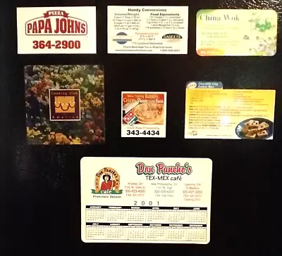 Food And Restaurants Advertising Fridge Magnets Lot Of 7 Some Vintage • $14