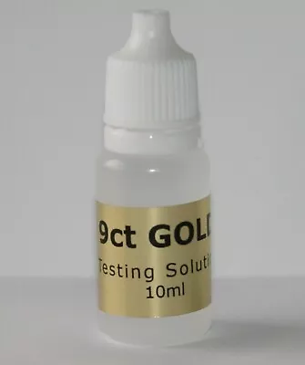 £7.99 • Buy 10ml 9ct Gold Tester Spot On Testing Solution Kit Fluid Fast 