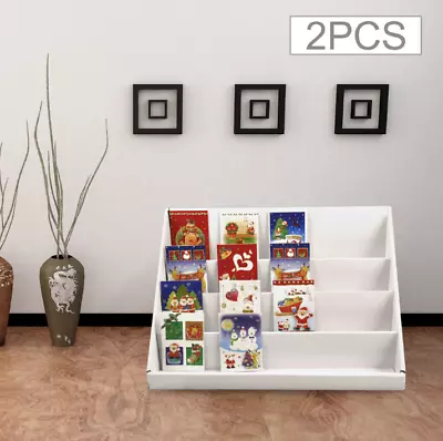 £12.85 • Buy 2Pcs Card Display Stand 4 Collapsible Cardboard Greeting Counter Stand