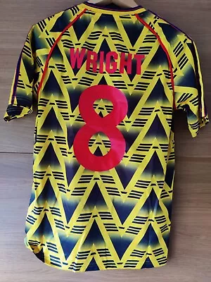 £29.99 • Buy Arsenal 1991-1993 Away #8 Wright Shirt M Fits Like S Bruised Banana Retro 