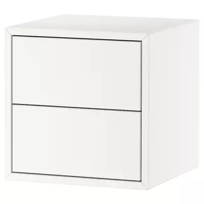 IKEA EKET Cabinet W/ 2 Drawers White 13 3/4 X13 3/4 X13 3/4  (304.289.15) NEW • £111.90