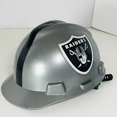 Raiders NFL Hard Hat Construction Helmet ANSI/MSA Las Vegas LA Oakland Medium • $44.95