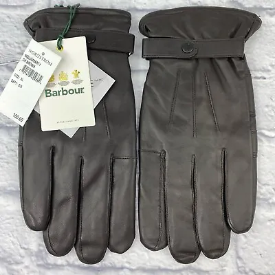 Barbour Mens Leather Gloves Size XL Brown Burnished 3M Thinsulate Insulated New • $54.99