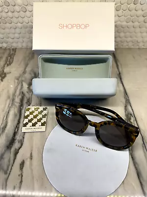 Karen Walker Super Super Strength Sunglasses In Crazy Tort Shopbop $250 • $89.99