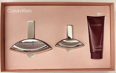 New Calvin Klein Euphoria For Women Eau De Parfum 3 Piece Set In Gift Box. • $110