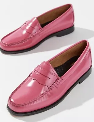 New GH Bass &Co Whitney Candy Weejuns Women Preppy Loafer Magenta Shoes Sz 8.5 M • £97.96