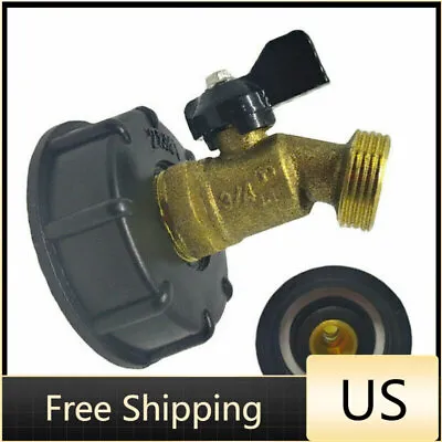US 275-330 Gallon IBC Tote Water Tanks Adapter 2  Brass Hose Faucet Valve Tool • $11.99