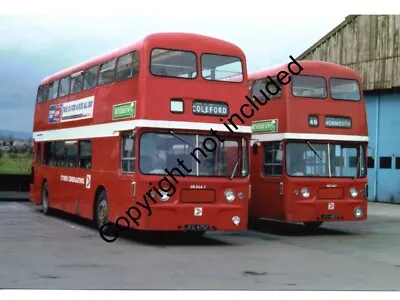 BUS PHOTO: NATIONAL WELSH DAIMLER FLEETLINEs HR5067 JKG476F & HR5167 JKG480F • £1.25