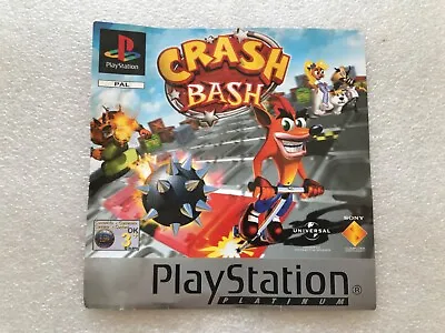 Crash Bash Platinum - Sony PlayStation 1 PS1 - PAL - Front Inlay Only • £6.99