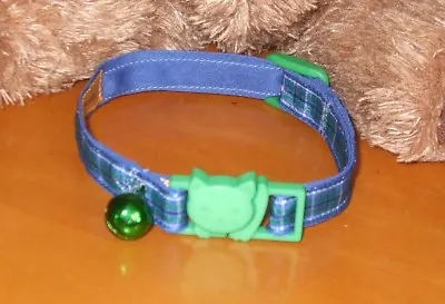 C - Designer Cat Collar With Quick Release Safety Clasp And Bell - Unique Prints • £6.70
