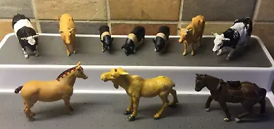 £9.25 • Buy Britains Vintage Farm Animals - Cows, Bulls, Pigs, Horses, Goat - 10 In Total