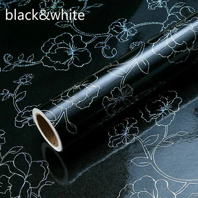 Self Adhesive Shiny Wallpaper Sticker Film Contact Paper Furniture Decor 10M • $58.62