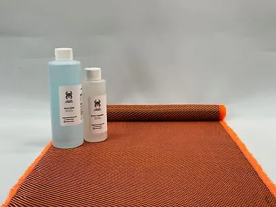 12  X 5FT Twill Weave Orange Hybrid Carbon Fiber Fabric Cloth Resin Kit • $53.25