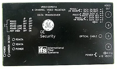 GE VR6010DRDTA 4 Channel Video Transmitter~ For PARTS/ REPAIR • $140