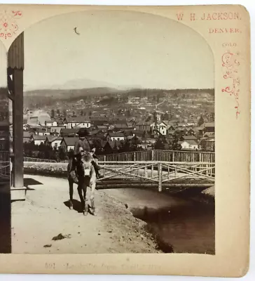 Stereoview Photo Leadville From Capitol Hill Colorado By W H Jackson • $100