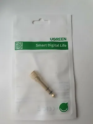 UGREEN Headphone Jack Adapter 6.35mm 1/4 To 3.5mm 1/8 Inch Stereo Audio Adaptor • £10