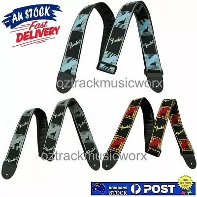 Fender Monogrammed 2inch/ 5cm Adjustable Guitar Strap.. Multicolour You Choose. • $32.98