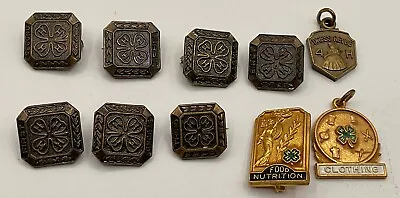 Vintage Lot Of 10 4H Club Pins & Charms (35) • $20