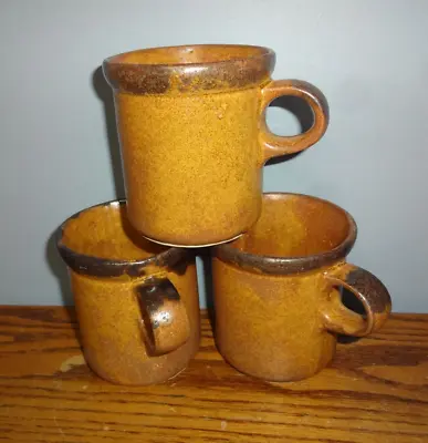 McCoy Pottery Canyon Mesa Stoneware Mugs 8oz Set Of 3 VTG MCM #1412 • $11.69