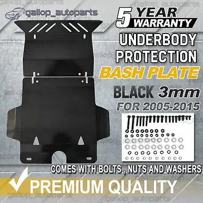 Steel Bash Plate For Toyota Hilux 2005-2015 Sump Guard 3mm Black GALLOP • $141