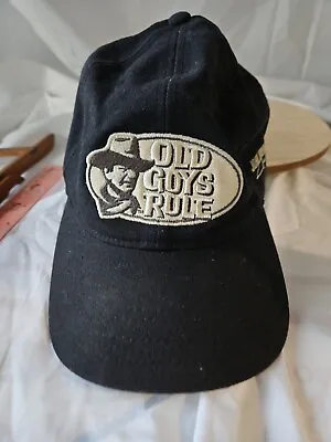 John Wayne Hat Cap Strapback Black Adjustable Embroidered Adult Old Guys • $15