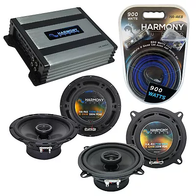 Volvo C70 Convertible 03-03 OEM Speaker Upgrade Harmony R65 R5 & HA-A400.4 Amp • $190.99