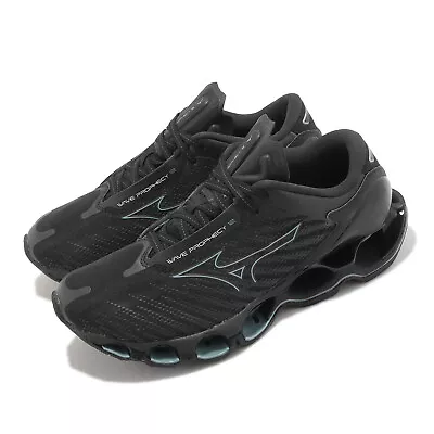 Mizuno Wave Prophecy 12 Black Blue Men Road Running Shoes Sneakers J1GC2300-52 • $176.58