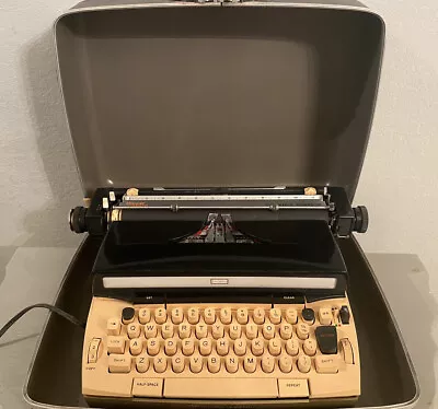 Vintage Sears Electric Power 12 Typewriter W/Hard Case & Extra Twin Spool/Ribbon • $59.99