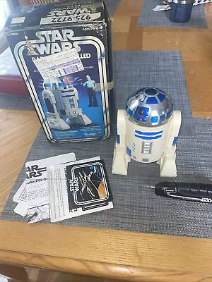 Vintage 1977 Kenner Star Wars Radio Controlled R2-D2  & Box Head Light Sound + • $175