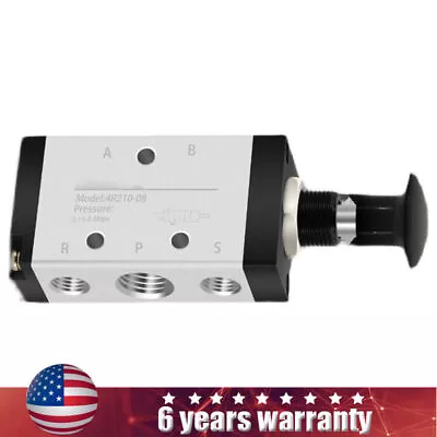 1/4 BSPT 5Way 2 Postion Air Hand Lever Operated Valve Control Push-Pull 4R210-08 • $13.98