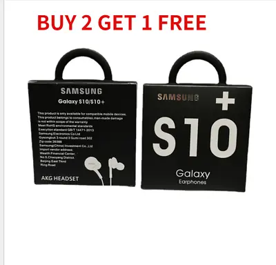 AKG EO-IG955 Samsung Galaxy S10 S10+ S10e Earphones Headset Black Headphone • $7.14