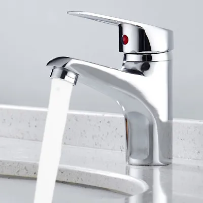 £15.49 • Buy Faucet Modern Bathroom Basin Mono Sink Mixer Single Lever Chrome Cloakroom ^