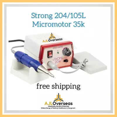 Original SAESHIN Strong 204S/105L Dental Lab Micromotor Made In Korea 35K RMP • $241.99