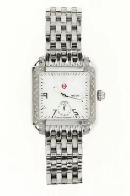 Michele Milou Womens MW15A01A2025 Diamond Stainless Steel Watch 134517 • $1232.50