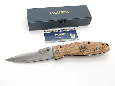 Mcusta Seki Japan Hideyoshi MC-182D Wood & VG-10 Damascus Samurai Folding Knife • $196