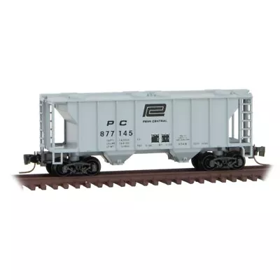 Micro Trains Z Scale ~ New ~ 2-bay Covered Hopper Penn Central 877145 ~ 53100351 • $24.72