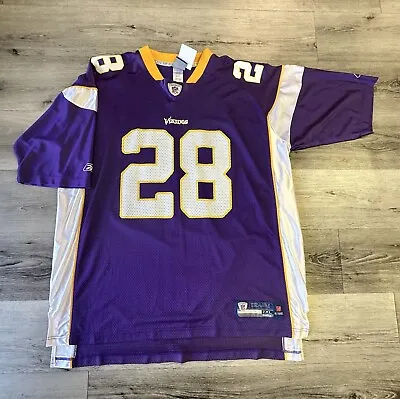 Vintage Adrian Peterson Jersey Size 2XL Minnesota Vikings NFL #28 Reebok • $30