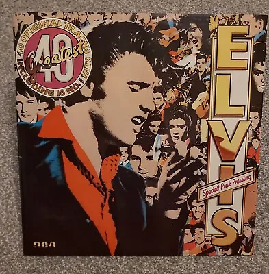 £29.99 • Buy Rare Elvis Presley Vinyl.40 Greatest Tracks.Special Pink Pressing.2 LPS.RCA 1978