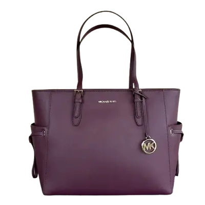 Michael Kors Gilly Large Leather Top-Zip Travel Tote Bag 35S1G2GT7L Bordeaux • $159.99