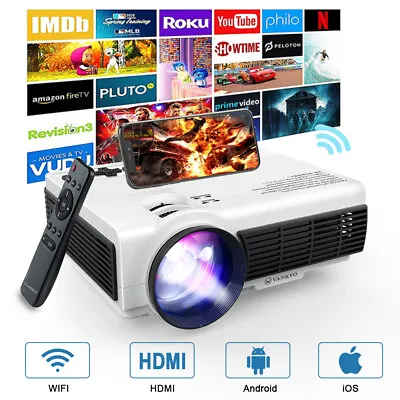 VANKYO LEISURE 3W Mini WiFi Projector Supported 1080P Wireless Home Cinema HDMI • $36.99