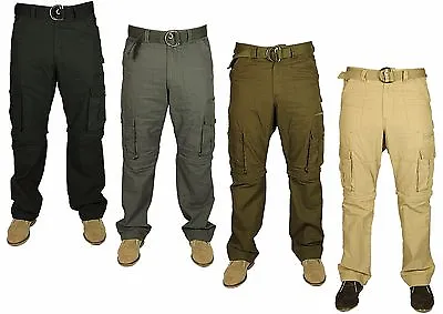 Mens KAM K119 Casual Cargo Combats Pants Trousers Work Walking Latest 30-60 • £14.99