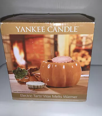 Yankee Candle Pumpkin Electric Tarts Melts Burner Wax Bar Warmer Thanksgiving • £34.05