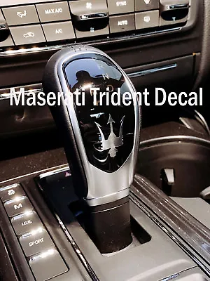 2pcs MaseratiTrident LOGO Decal Badge Sticker Brushed Silver • $12.12