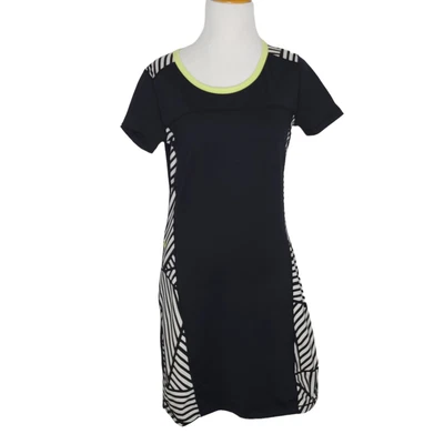 $34.95 • Buy Title Nine Dream Overdrive Dress Stretch Athleisure Geometric Black Women XS